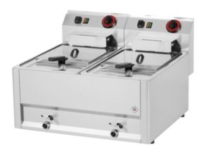 rm gastro fe 60 elt elektromos fritoz 2x8 liter