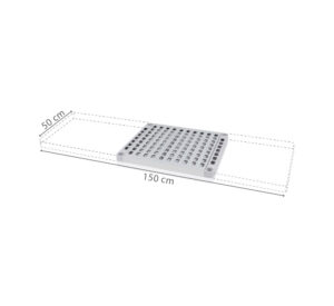 polclap aluplast allvanyhoz 50 cm es melyseggel 1500x500 mm