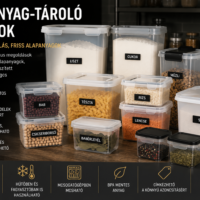 Alapanyag-tároló dobozok és élelmiszertárolók