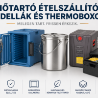 Hőtartó ételszállító badellák és thermoládák