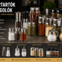 Fűszertartók és adagolók