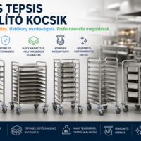 GN és tepsis szállító kocsik