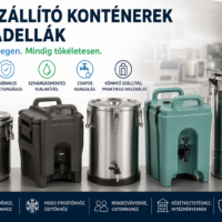 Italszállító konténerek és badellák