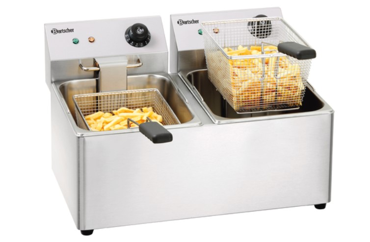 Bartscher A162812 snackIV fritoz 2x8 literes