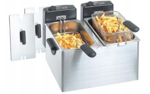 Bartscher A165112 mini fritoz 2x4 literes 1