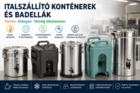 Italszállító konténerek és badellák
