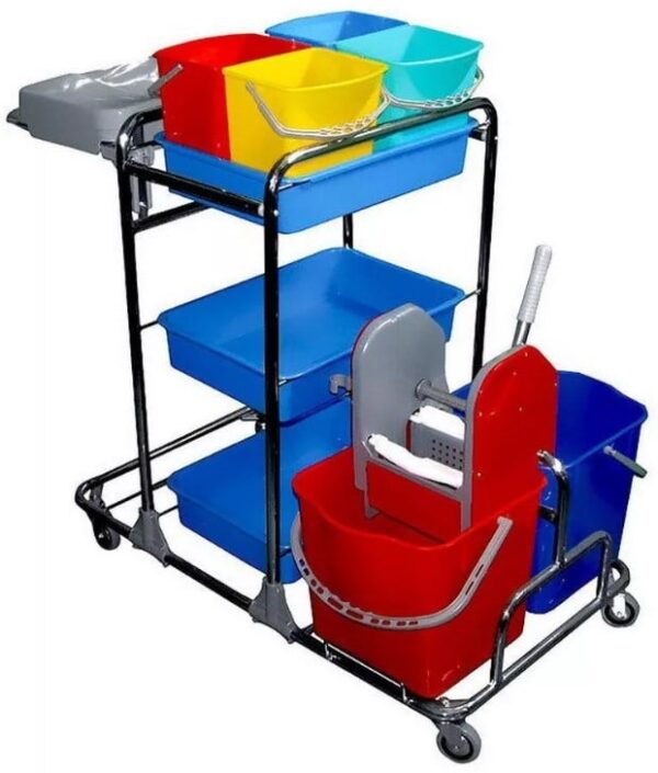 kombi takaritokocsi kromvazas 2x25literes 4x5liter vodorrel