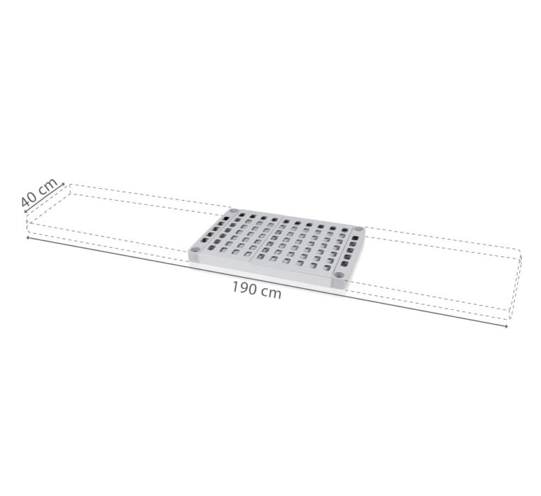 polclap aluplast allvanyhoz 40 cm es melyseggel 1900x400 mm