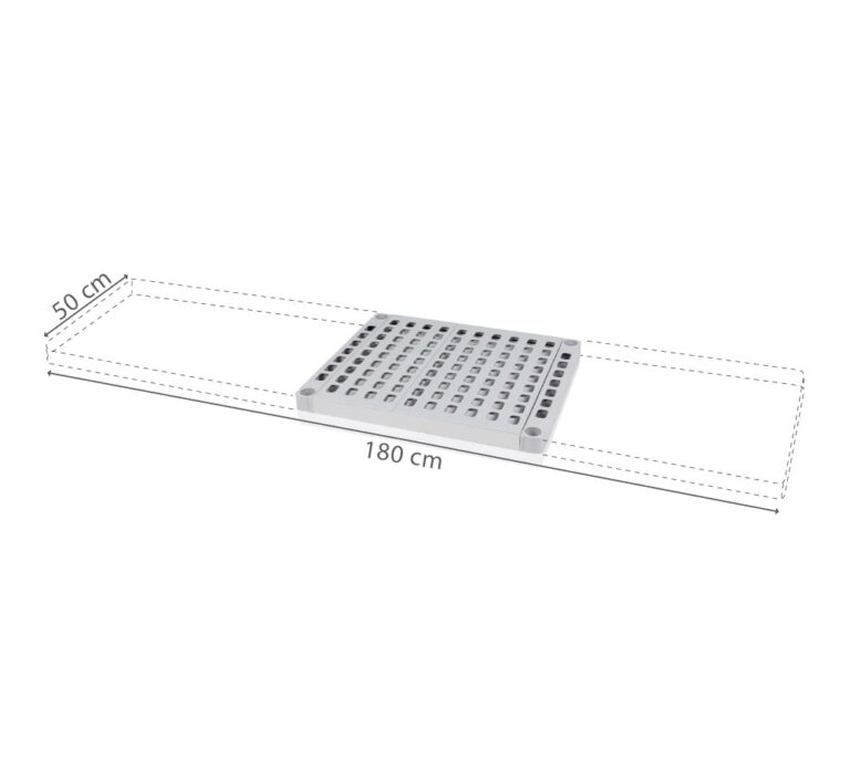 polclap aluplast allvanyhoz 50 cm es melyseggel 1800x500 mm
