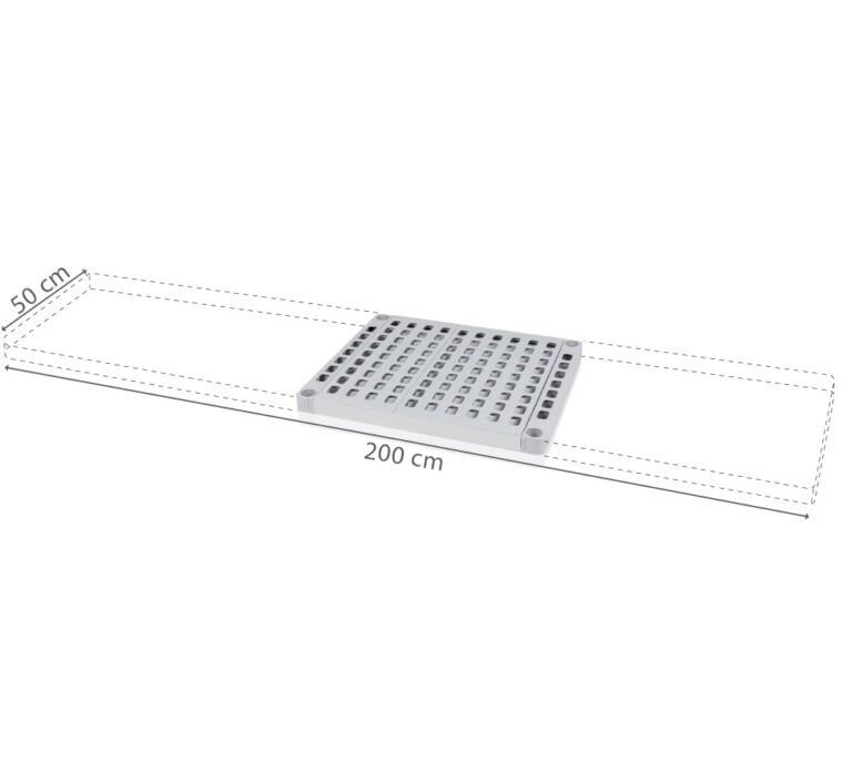 polclap aluplast allvanyhoz 50 cm es melyseggel 2000x500 mm