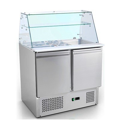 saladette huto ueveg kiadopolcokkal 240 liter