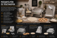 Pizzanyújtók és tésztakészítő gépek